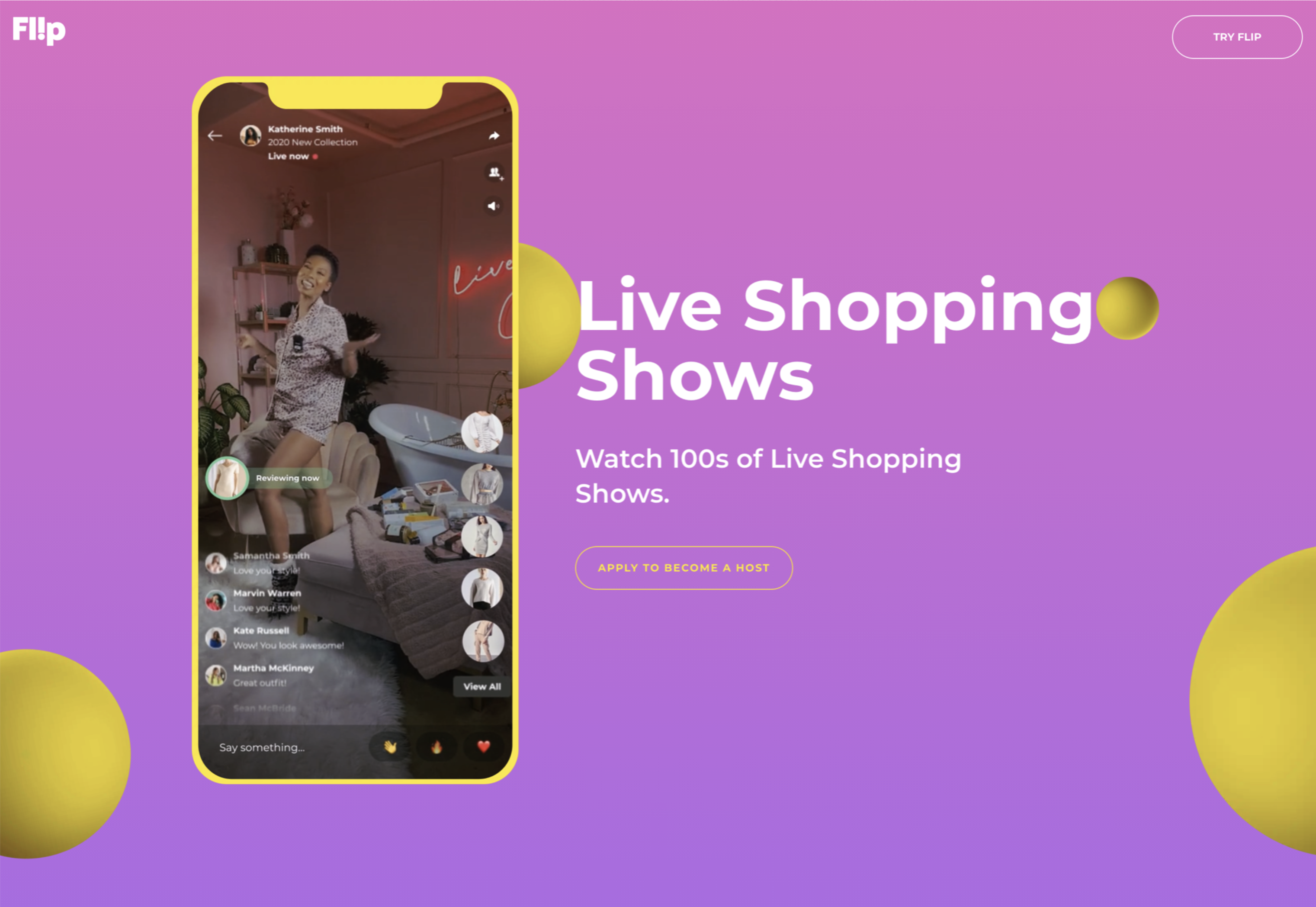 Flip Fit launches Live Shopping Shows